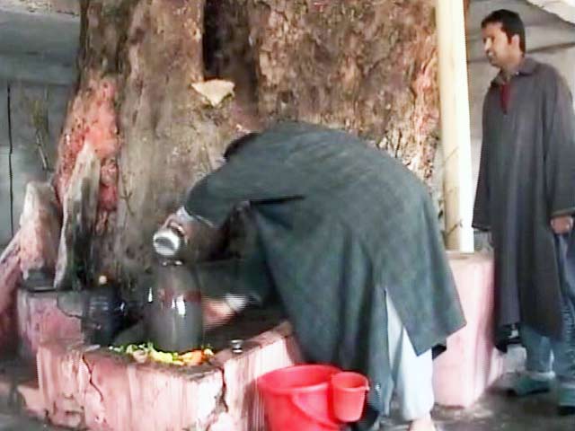 कश्मीर : शिवरात्रि में शामिल हुए स्थानीय मुस्लिम