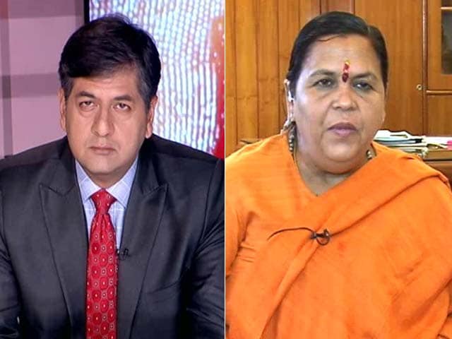 Video : Only Ram Temple Can Exist At Ayodhya: Uma Bharti To NDTV