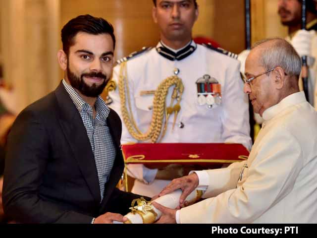 Virat Kohli Receives Padma Shri At Rashtrapati Bhavan