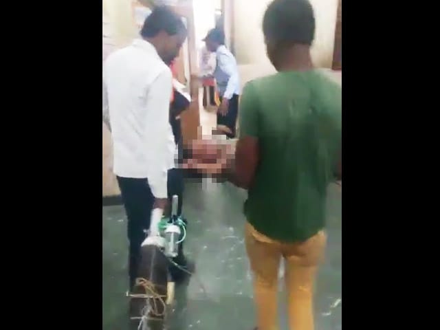 Video : No Stretcher, Baby On Drip Shifted In Arms In Hyderabad Hospital