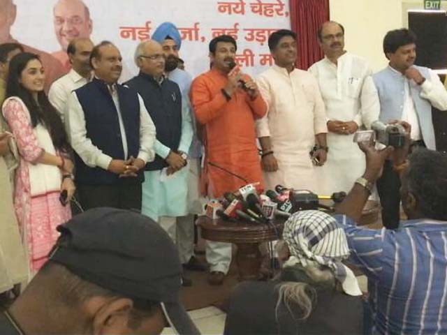 एमसीडी चुनाव : मनोज तिवारी की आवाज में बीजेपी का प्रचार गीत