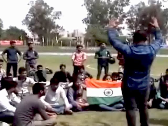 Video : ABVP Allege Disrespect Of National Anthem During Football Match In Jammu