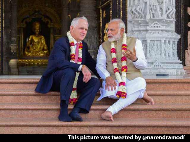 Metro Ride For PM Modi, Australian Premier (With Selfie); Then, A Temple
