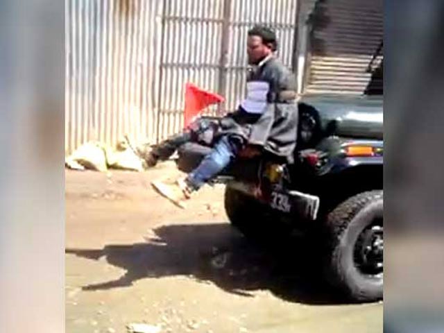 Protester Tied To Army Jeep 'For Defence' In Kashmir Video That Is Viral