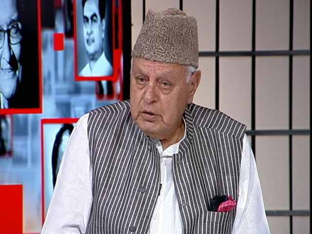 Video : Some Stone Throwers Are Funded By Jammu And Kashmir Government: Farooq Abdullah