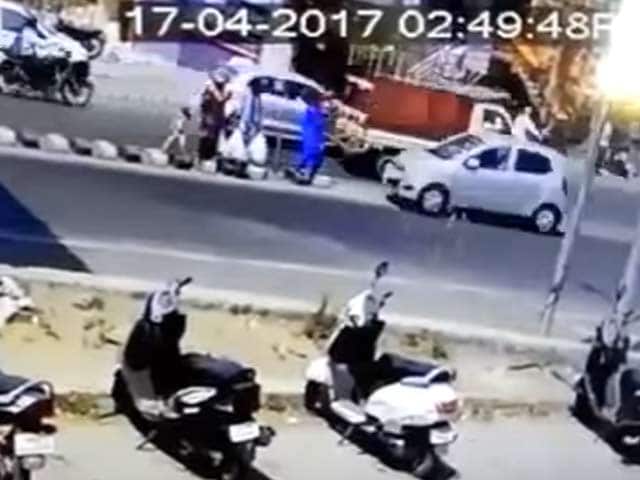 Video : CCTV Shows Pune Car Accident, People Flung In Air, 3-Year-Old Dead