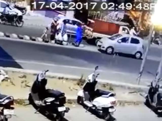 CCTV Shows Pune Car Accident, People Flung In Air, 3-Year-Old Dead