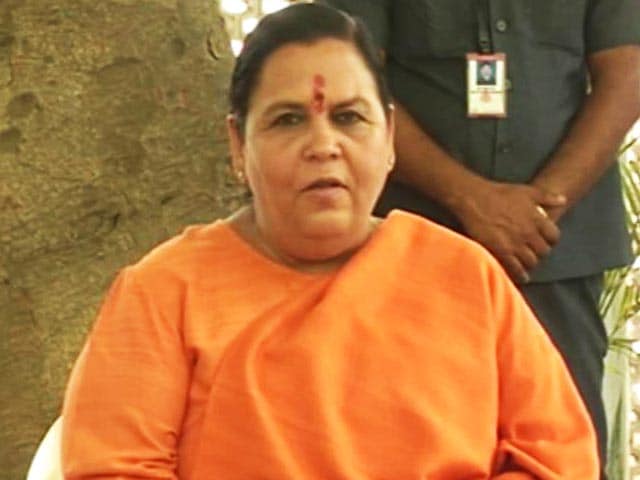 Video : 'Ready To Go To jail For Ram Mandir,' Says Uma Bharti