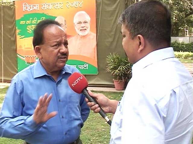 Video : Huge Anger Against AAP, They Failed To Deliver In Delhi: BJP's Harsh Vardhan