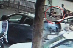 Yes, That's A Mumbai Cop Trying To Run Over Pedestrian. Chilling Video Yes, That's A Mumbai Cop Trying To Run Over Pedestrian. Chilling Video