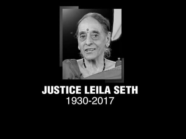 Video : Justice Leila Seth, First Woman Judge Of Delhi High Court, Dies At 86