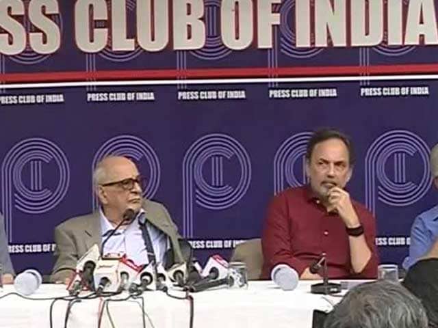 Press Club Of India Meets On Raids On NDTV
