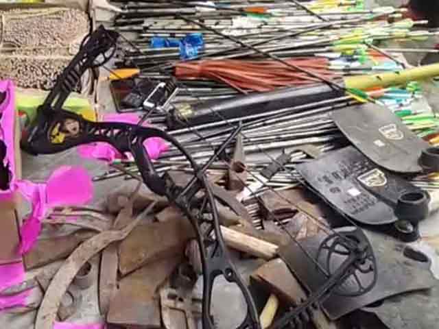 Arrows, Knives, Machete Found In Raids On Gorkha Janmukti Morcha (GJM) Leader Bimal Gurung in Darjeeling