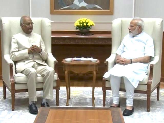 नेशनल रिपोर्टर : रामनाथ कोविंद ने प्रधानमंत्री से की मुलाकात
