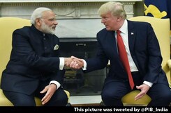PM Narendra Modi, Donald Trump Shake Hands At White House PM Narendra Modi, Donald Trump Shake Hands At White House
