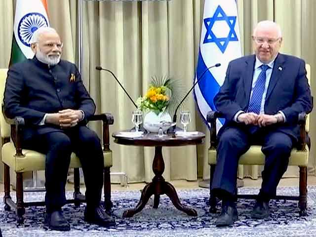 इस्राइल के राष्ट्रपति से मिले पीएम नरेंद्र मोदी