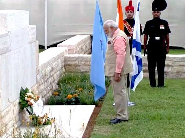 पीएम मोदी ने हाइफा में भारतीय शहीदों को श्रद्धांजलि दी