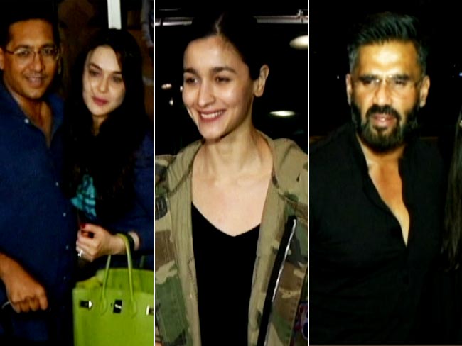 Alia Bhatt, Preity Zinta and Suniel Shetty Leave For IIFA Awards
