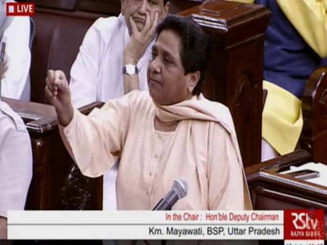 Video : Mayawati Says Will Quit If Not Allowed To Speak In Parliament, Storms Out