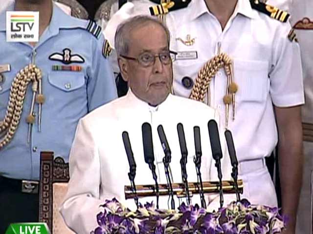 Video : President Pranab Mukherjee Delivers His Farewell Speech In Parliament