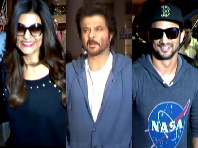 Spotted: Sushmita Sen, Anil Kapoor & Sushant Singh Rajput At Mumbai Airport