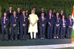 PM Modi, Sports Minister Felicitate Indian Women's Cricket Team PM Modi, Sports Minister Felicitate Indian Women's Cricket Team