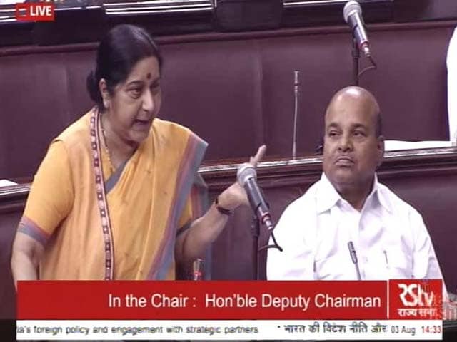 Video : War Not A Solution: Sushma Swaraj On Stand-Off With China