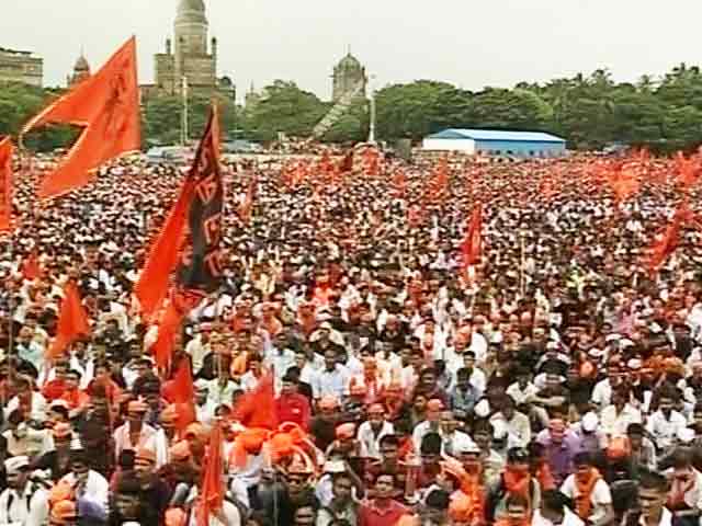 Video : Sea Of Saffron In Mumbai, 900,000 Marathas Arrive For Protest