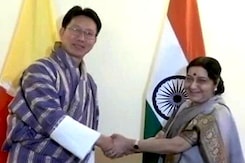 भूटान के विदेशमंत्री से मिलीं सुषमा स्वराज भूटान के विदेशमंत्री से मिलीं सुषमा स्वराज