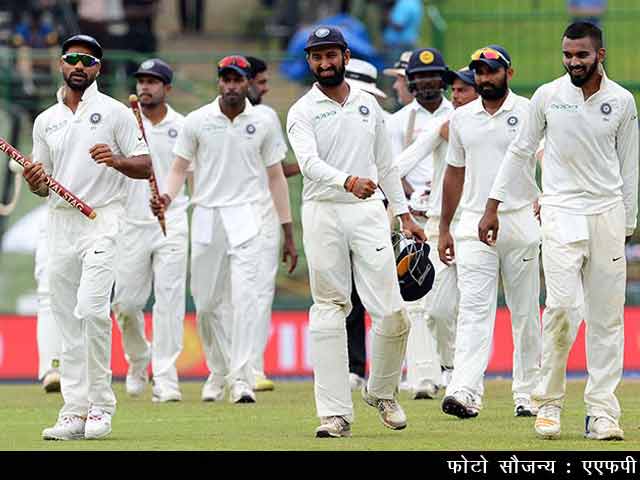 भारत ने श्रीलंका को पारी और 171 रन से हराकर 3-0 से जीती टेस्‍ट सीरीज