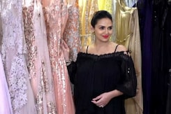 Esha Deol At Neeta Lulla's Store For Her Baby Shower Outfit Esha Deol At Neeta Lulla's Store For Her Baby Shower Outfit