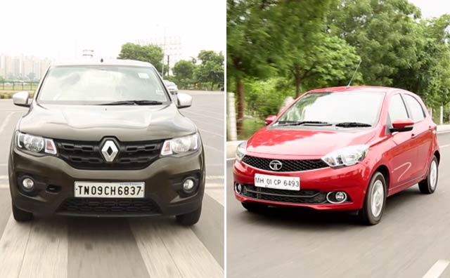 AMT Shootout: Tata Tiago Vs Renault Kwid