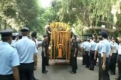 17-Gun Salute, Fly-Past For Arjan Singh, Marshal Of Indian Air Force 17-Gun Salute, Fly-Past For Arjan Singh, Marshal Of Indian Air Force