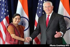 Sushma Swaraj Raises Issue Of Terrorism, H-1B With US Secretary of State Sushma Swaraj Raises Issue Of Terrorism, H-1B With US Secretary of State