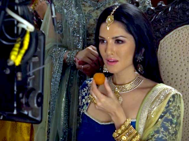 On The Sets Of Sunny Leone's Ad Shoot