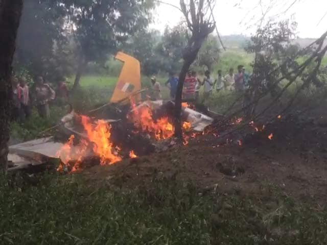 Video : Air Force Trainer Jet Crashes Near Hyderabad, Pilot Ejects Safely