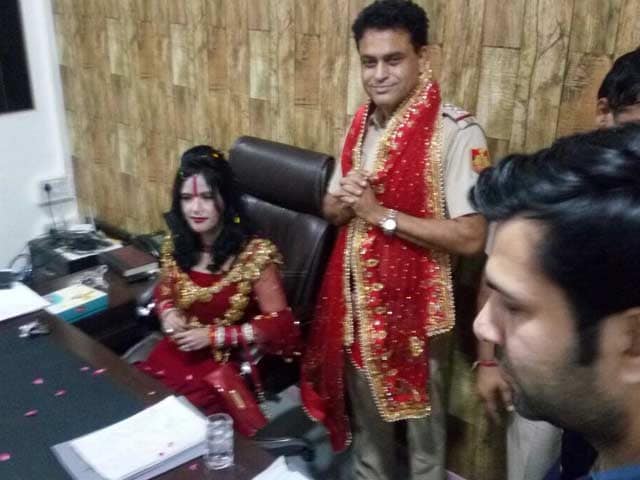 Video : 'Godwoman' Radhe Maa Spotted In Police Officer's Chair, Probe Ordered