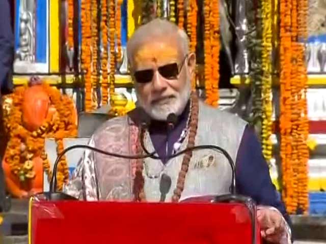 Video : In Kedarnath, PM Modi Seeks Blessings For A 'Developed India' By 2022