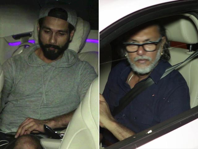 Shahid Kapoor & Rakeysh Omprakash Mehra Spotted Outside Aamir's House