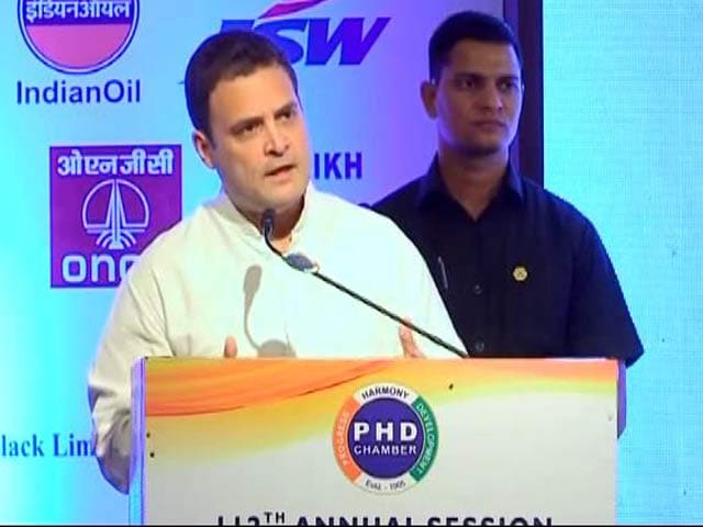 Video : 'Demonetisation, Bang! GST, Bang! Two Shots To The Chest,' Says Rahul Gandhi