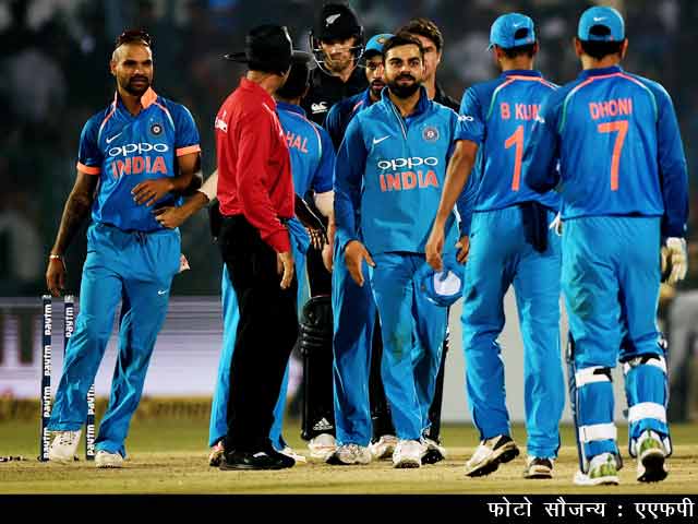भारत ने रोमांचक मुकाबले में न्यूजीलैंड को हराकर 2-1 से जीती सीरीज