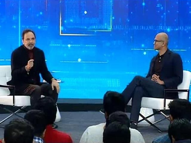Video : Humans Will Design How They Will Stay In The Loop With AI: Satya Nadella