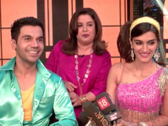 Kriti & Rajkummar On The Sets Of Farah Khan's <i>Lip Sing Battle</i>