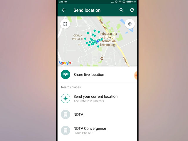 How to Share Live Location on WhatsApp