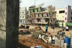 Like A Pack Of Cards: Empty Building Collapses In Andhra Pradesh Like A Pack Of Cards: Empty Building Collapses In Andhra Pradesh