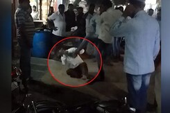 Video Shows Contractor Beating, Kicking Official in Andhra Pradesh Video Shows Contractor Beating, Kicking Official in Andhra Pradesh