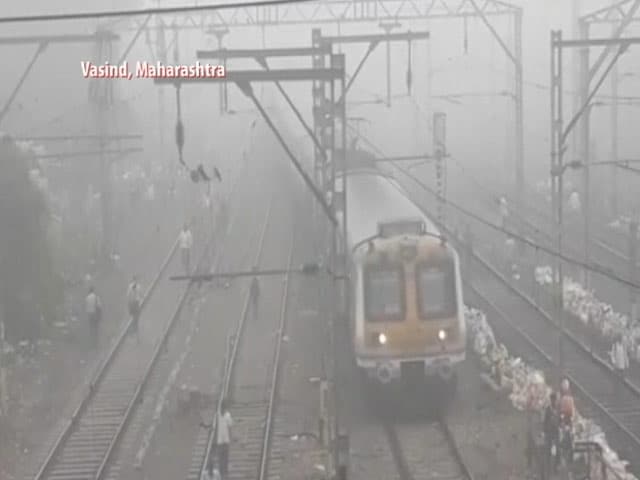 Video : Thick Morning Fog Surprises Mumbai, Railway Services Affected
