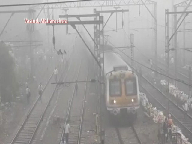 Thick Morning Fog Surprises Mumbai, Railway Services Affected