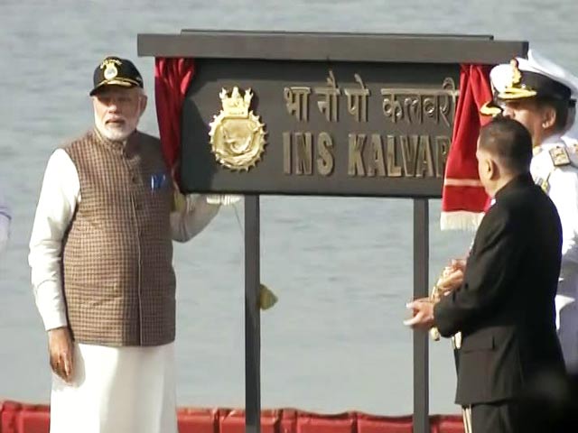 INS Kalvari, First Made-In-India Scorpene-Class Sub Joins Navy
