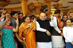Gujarat Election 2017: Amit Shah Casts His Vote Gujarat Election 2017: Amit Shah Casts His Vote
